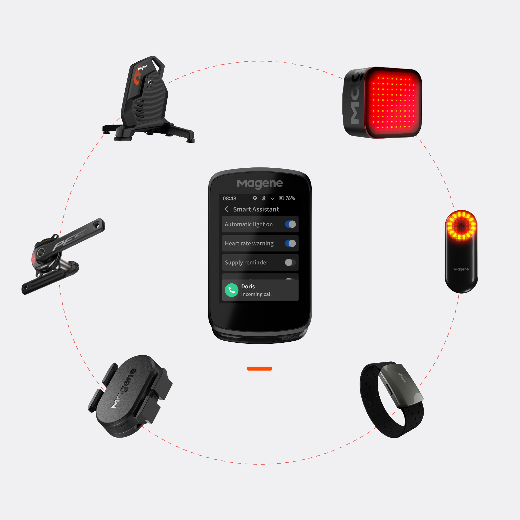 MAGENE C506 Smart GPS cyklopočítač
